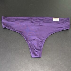 Lane Bryant Cacique Comfort Bliss Thong Size 22/24 Nylon Purple NWT